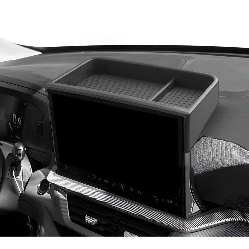 LUWU for 2025 Explorer Dashboard Storage Tray 2025 Ford Explorer ActiveSTLinePlatinumST 132inch Behind Screen Organizer Center Console Display Box Dash Tray Explorer 2025 Only for 132 Screen